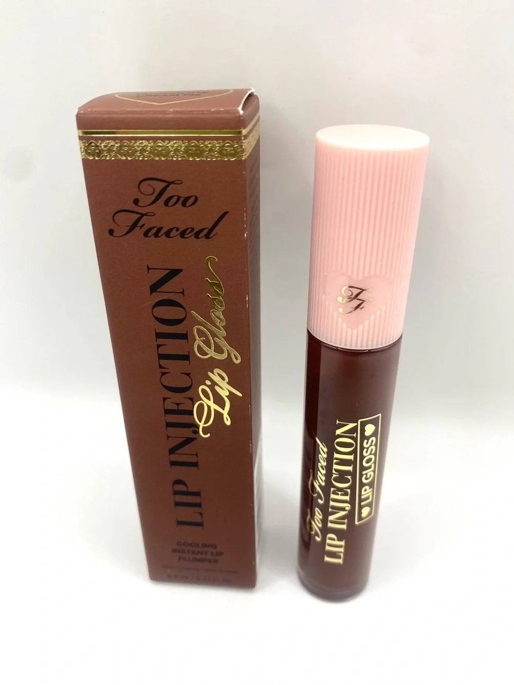 Too Faced Lip Injection Chocolate Cream Pie Cool Instant‎ Lip Plumper Lip Gloss